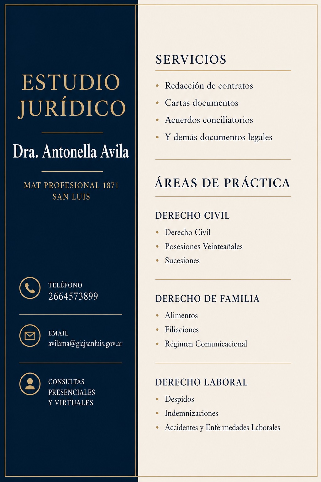 Asesoramiento Jurídico - Virtual y Presencial